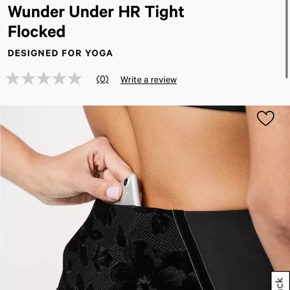 Lululemon Wunder Under HR Tight *flocked - Picture 7 of 10